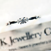 Moissanite Classic 0.1ct Ring Moissanite small fresh 10-point ring